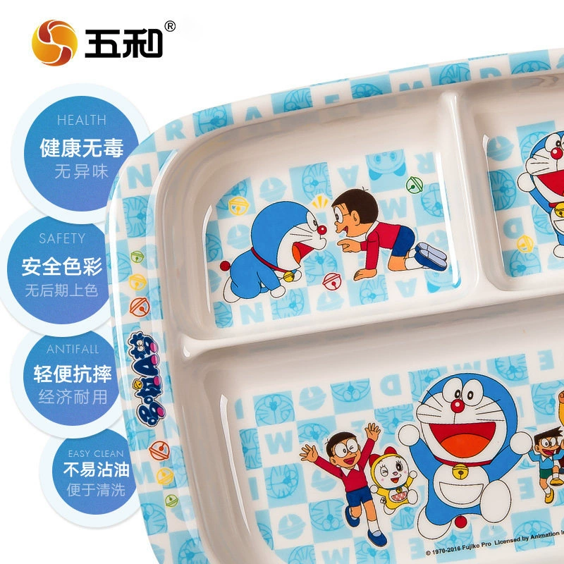 Children's cartoon tableware, dinner plate for feeding