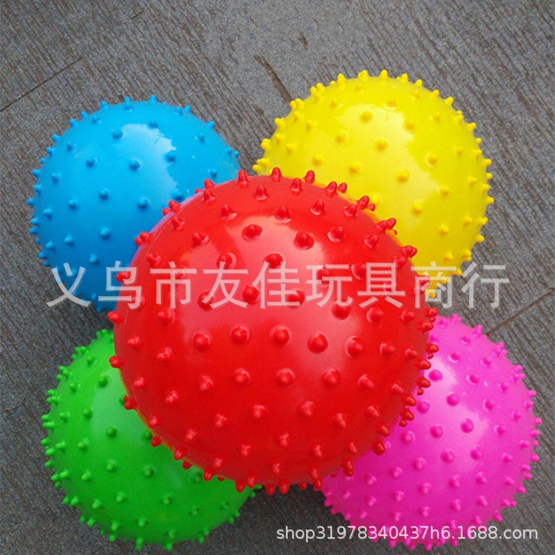 Thick massage ball Burr stab ball large 6 inch baby feeling children inflatable toy ball bouncy ball dance jump ball