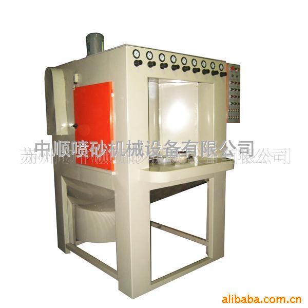 盘类、圆柱体及多边体产品全自动回转式喷砂机