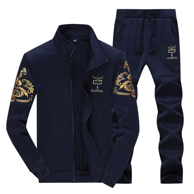 M-8Xl Spring and Autumn New Men's Casual Sports Suit Youth Korean Fashion Trend Long Baseball Uniform M-8Xl Spring and Autumn New Men's Casual Sports Suit Youth Korean Fashion Trend Long Baseball Uniform