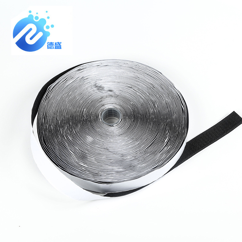 Adhesive-backed black and white hook surface wool surface hook-and-loop seamless screen window curtain double-sided adhesive hook-and-loop tape