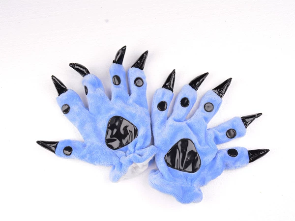 Blue gloves