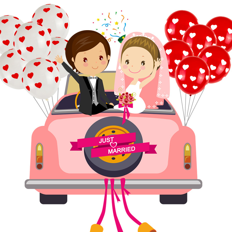 Suministros de decoración para bodas y fiestas de compromiso, globos de aluminio color oro rosa de 16 pulgadas con estampado de corazón, globos de látex para celebración de bodas