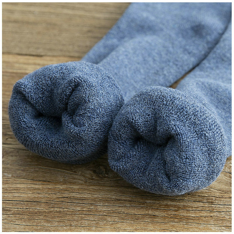 Calzini caldi e spessi invernali da uomo e da donna, calzini lunghi in cotone, calzini alti al ginocchio, calzini in spugna, calzini caldi per mezza età e anziani_voghion.com