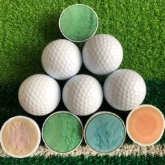 現物サリンゴルフ三層試合ボールのアップグレード高弾力練習ボールはロゴカラー四層ボールを追加印刷できます。
