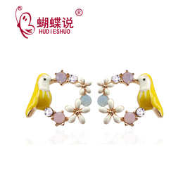 俏皮可爱风格925纯银耳针小耳钉女气质小清香百搭个性简约耳钉