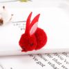 Cute three dimensional rabbit, plush hairgrip, demi-season children's elastic hair rope