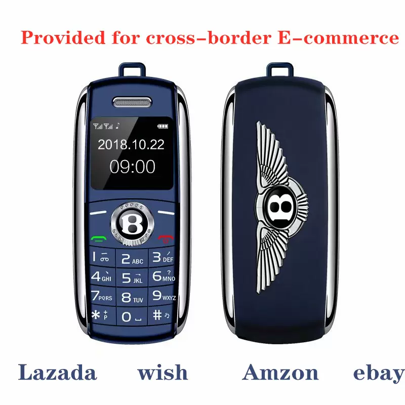 外贸跨境爆款 X8个性迷你车钥匙手机 拇指手机袖珍外文双卡小手机