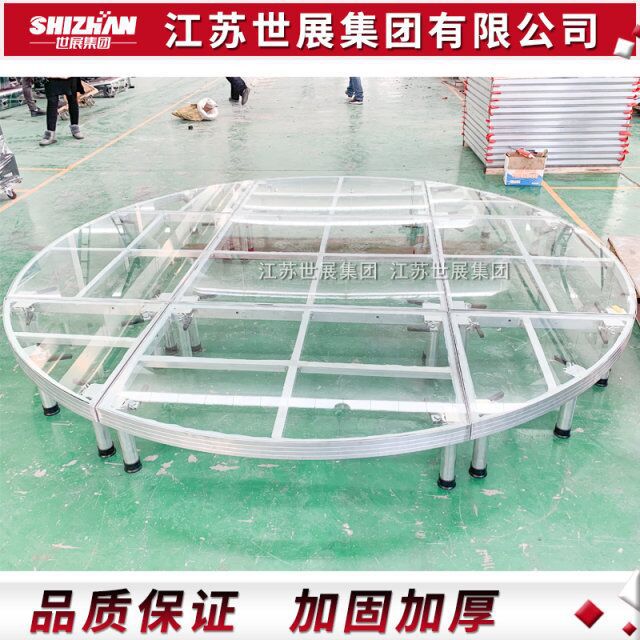铝合金舞台桁架玻璃舞台活动拼装折叠升降舞台背景架演出T台厂家