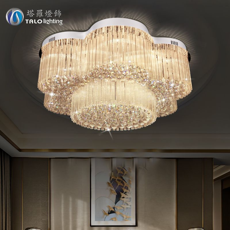 Ancient town simple creative LED indoor living room ceiling lamp wholesale modern luxury bedroom lamp study crystal lighting