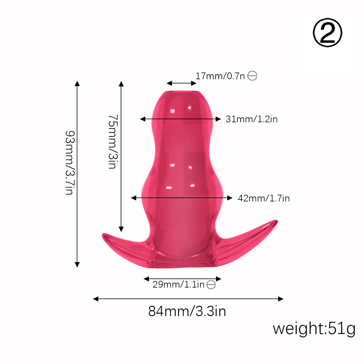 Transparent Red No. 2-S