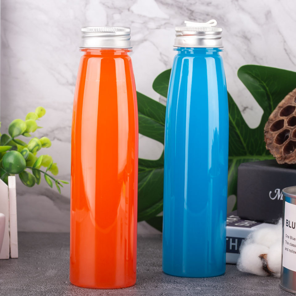 330ml Cone Internet Celebrity Food Grade Thickened Milk Tea Bottle Plastic pet Juice Drink Take-out Packaging Jar