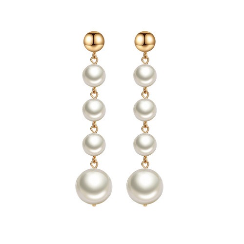 Korean new S925 silver needle pearl earrings versatile pearl temperament earrings fashion internet celebrity earrings album wholesale