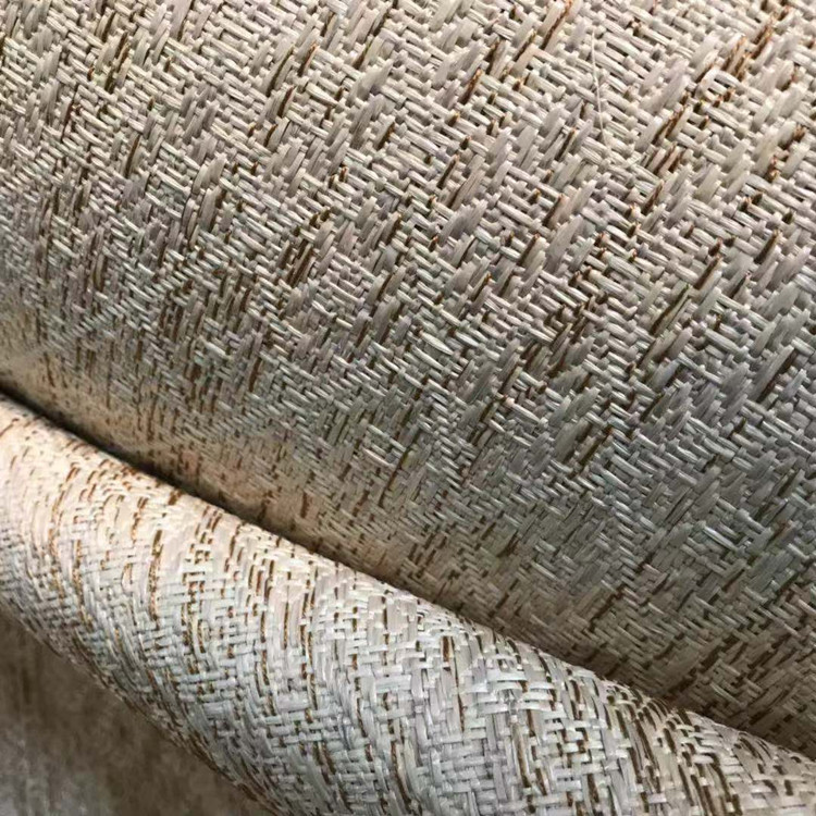 天然草 真草 编织面料 编织PE草箱包鞋材高档面料彩色编织现货