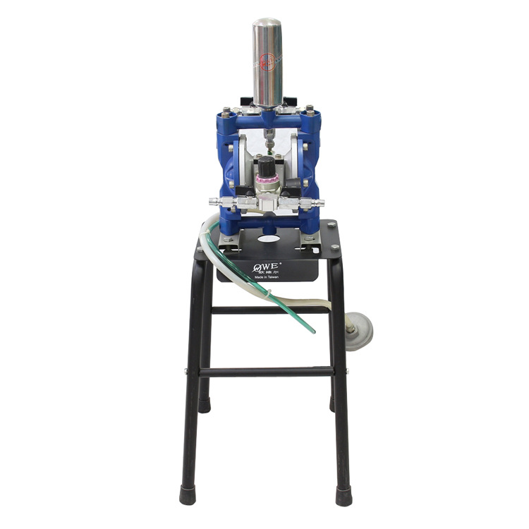 台湾欧维尔AS-10 高精密铝合金3分 气动双隔膜泵 /油漆泵