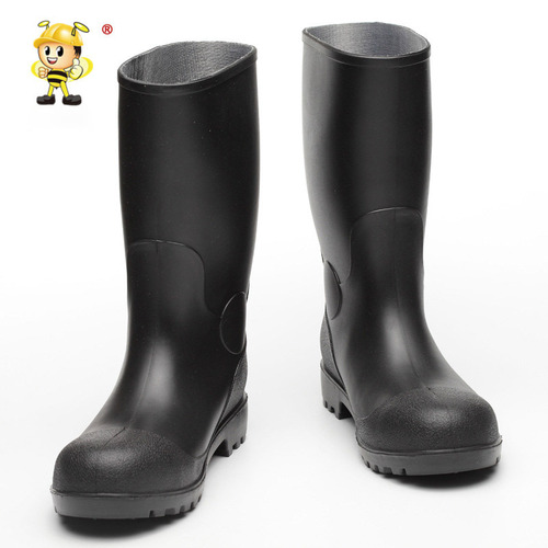 Long boots for protection, anti-crushing and anti-puncture, waterproof rain boots for tunnel construction in rainy season, safety rain shoes for labor protection
