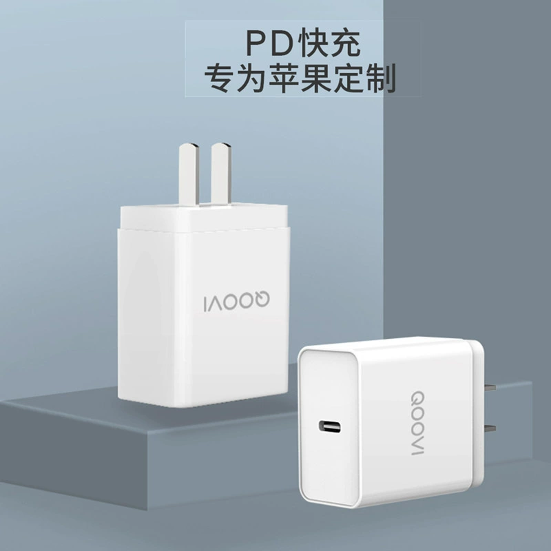QOOVI новый быстро заряжающий смарт-зарядник с функцией Flash Charge Type-C, универсальный сетевой PD зарядник 5A, дата-кабель