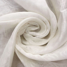 丝棉单层流苏丝巾草木染扎染蜡染植物染用交织混纺桑蚕丝围巾本白