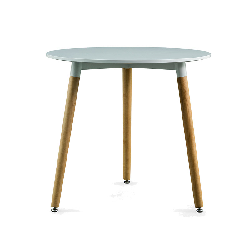 Al por mayor nórdico simple haya pierna Mesa Redonda Hotel comercial mesa de plástico moda casual leche té tienda mesa de comedor