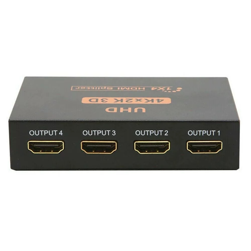 HD 4K 2K 2K железная оболочка HDMI распределение 1 к 4, одна точка, четыре видео, 4-экран, 4-экран, устройство распределения 1x4