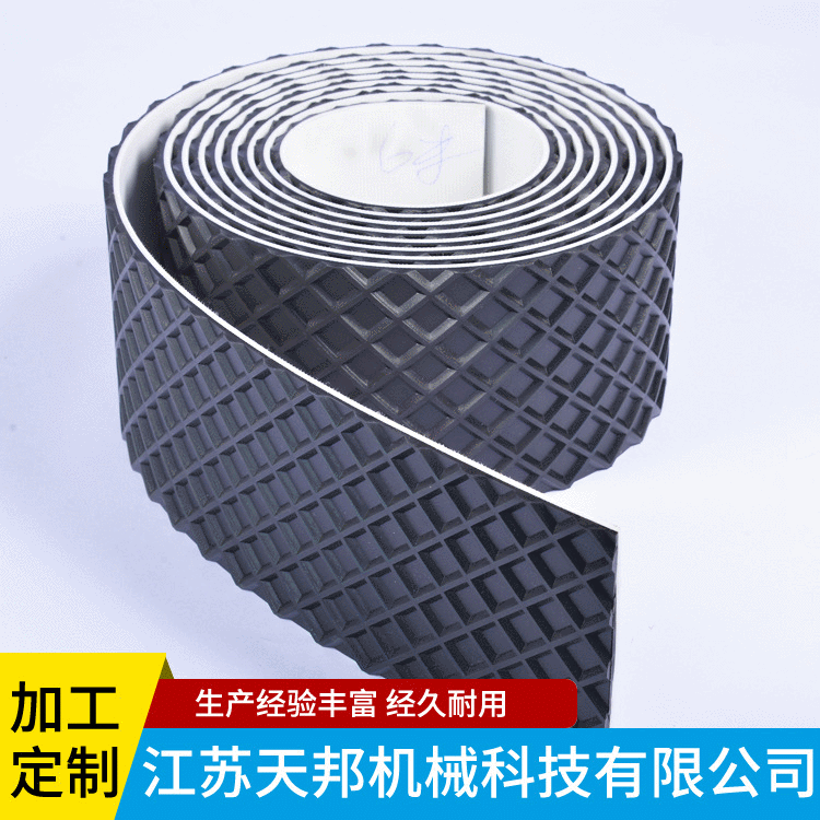 厂家批发 pvc输送带 8mm方格带 砂光机带 卷料成品同步带加工