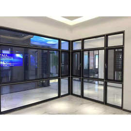 整套铝合金断桥窗纱 一体隔音平开窗 阳台防盗窗 佛山工厂直供