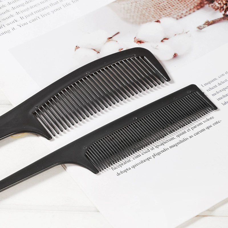 Black plastic comb, hairdressing combed, hair comb, hairdressing two -piece set of heat -resistant anti -static electrical hair combing manufacturers wholesale