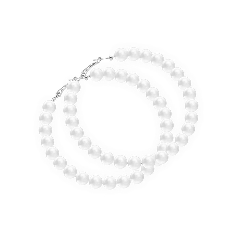 7cm 실버 링 + 8mm 구슬