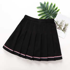 女童半身裙学院风2024新款秋装儿童短裙百褶裙学生洋气童装裙子冬