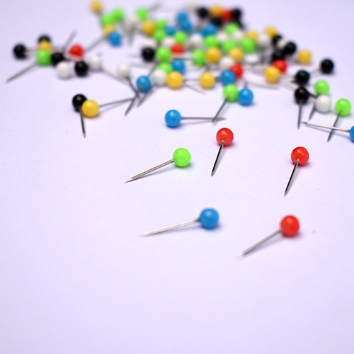 Colored pins Pearl plastic pins Thread box thread set positioning accessories Fishing gear Fishing supplies