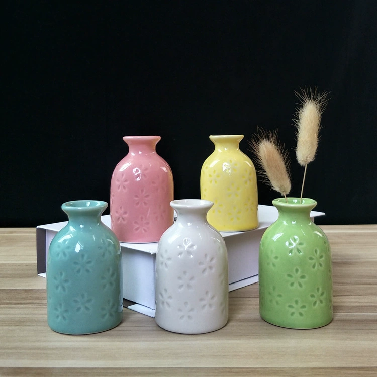 Мини-ваза для ароматерапии, европейский стиль, 4.5×4.5×7.5 см, assorted colors