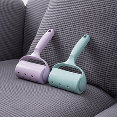 New plain color lint remover clothes hair removal brush with cover for shaving and tear-off paper roll with handle 50 tear