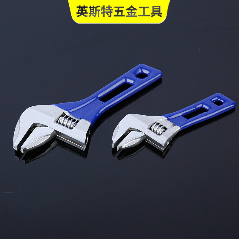 厂家批发沾塑开口轻型活扳手 短把卫浴扳手轻便省力扳手