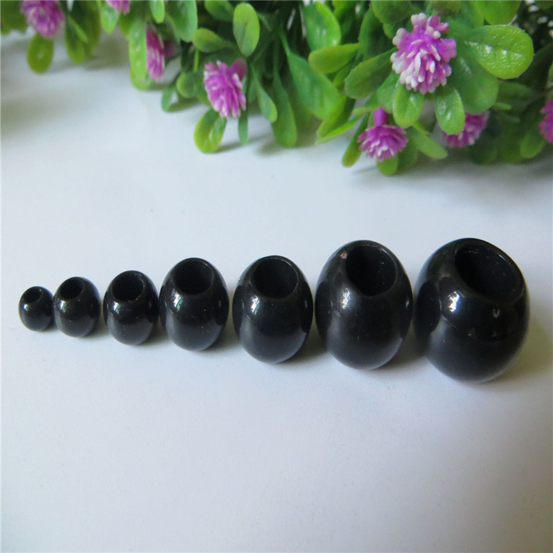 Supply acrylic large hole round beads black beads transparent round beads multi-size loose beads diy jewelry accessories wholesale Supply acrylic large hole round beads black beads transparent round beads multi-size loose beads diy jewelry accessories wholesale