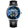 Al-8621 silver shell blue face black skin