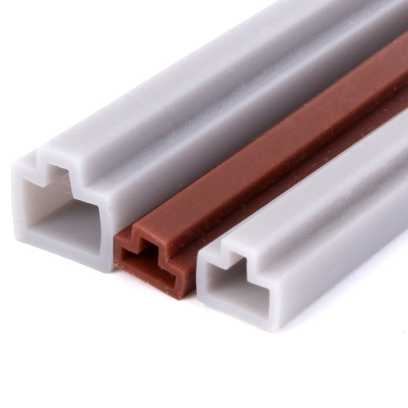 凸字密封条 移门滑轮下轨道防尘条 卫生间厨房衣柜门压条