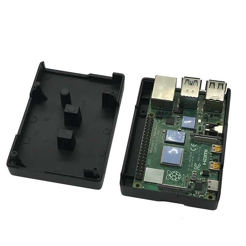Raspberry Pi 4 - поколение 4B корпус из металла алюминиевый сплав, коробка, кулеры, встроенная система охлаждения, снижено потребление