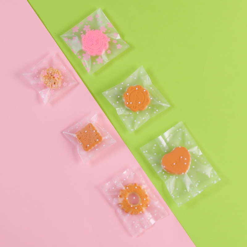 Xuantai copo de nieve crujiente bolsa de embalaje para hornear auto-sellado de la máquina de galletas de carne bolsa de sellado de leche Jujube bolsa esmerilada transparente 100