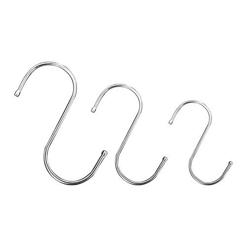 Hook wall hanging coat hook stainless steel S-shaped hook drying hook kitchen punch-free clothes hanger S hook
