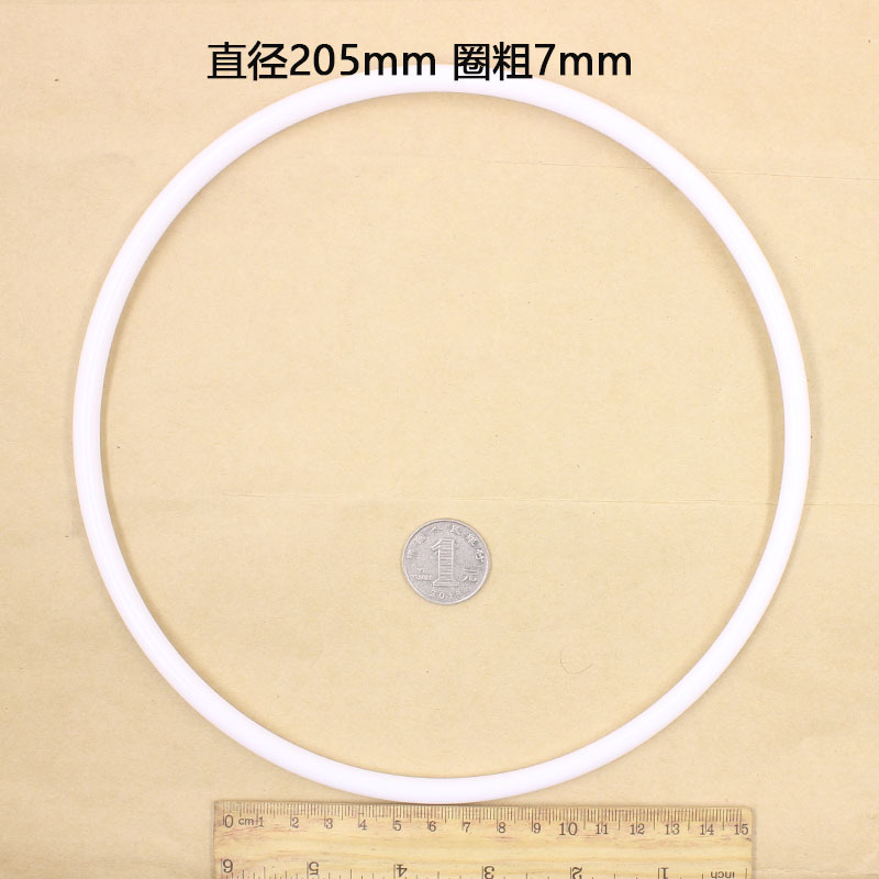 Diy boda sueño colector plástico blanco anillo diámetro del alambre PP material de protección del medio ambiente 50-350mm