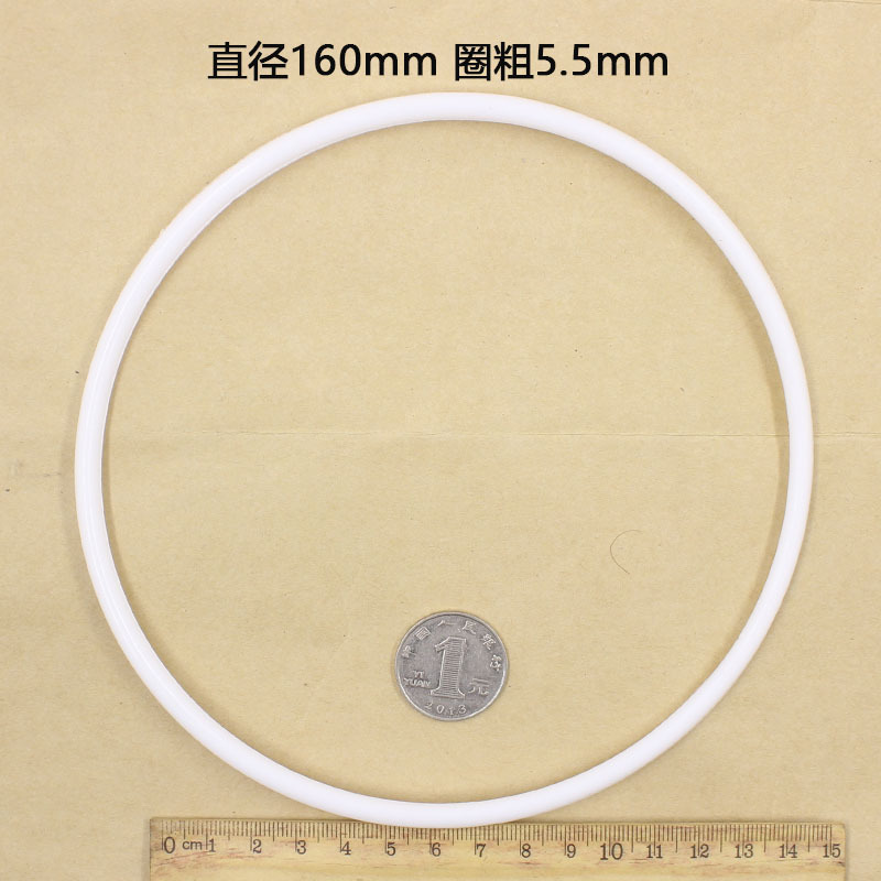 Diy boda sueño colector plástico blanco anillo diámetro del alambre PP material de protección del medio ambiente 50-350mm