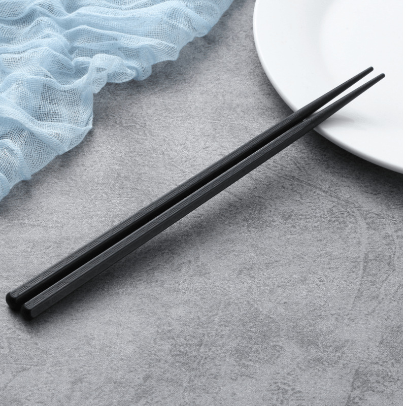 Barbecue Chopsticks Japanese-Style Pointed Chopsticks High-Temperature Resistant Octagonal Alloy Chopsticks Korean Household Hexagonal Sushi Chopsticks