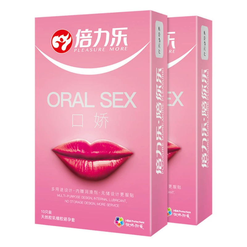 倍力乐 [第二代口交套 口娇多用安全套 10只装 水蜜桃口味 一件代发]