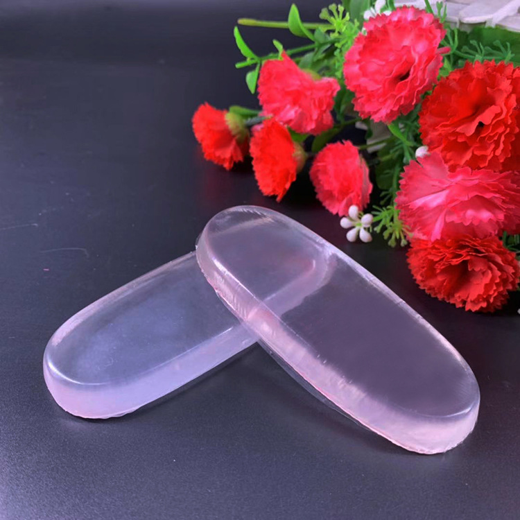 Amortiguación interior para hombros y pecho, silicona Q-elástica resistente a la presión, suministro directo del fabricante, accesorios de gel de poliuretano tipo gelatina, almohadillas para el talón rellenas de aceite, pegatinas para el talón.