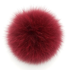 Factory Direct Sale Genuine 14cm Fox Plush Ball Knitted Hat Ball Fashion Accessory Mobile Phone Bag Accessory