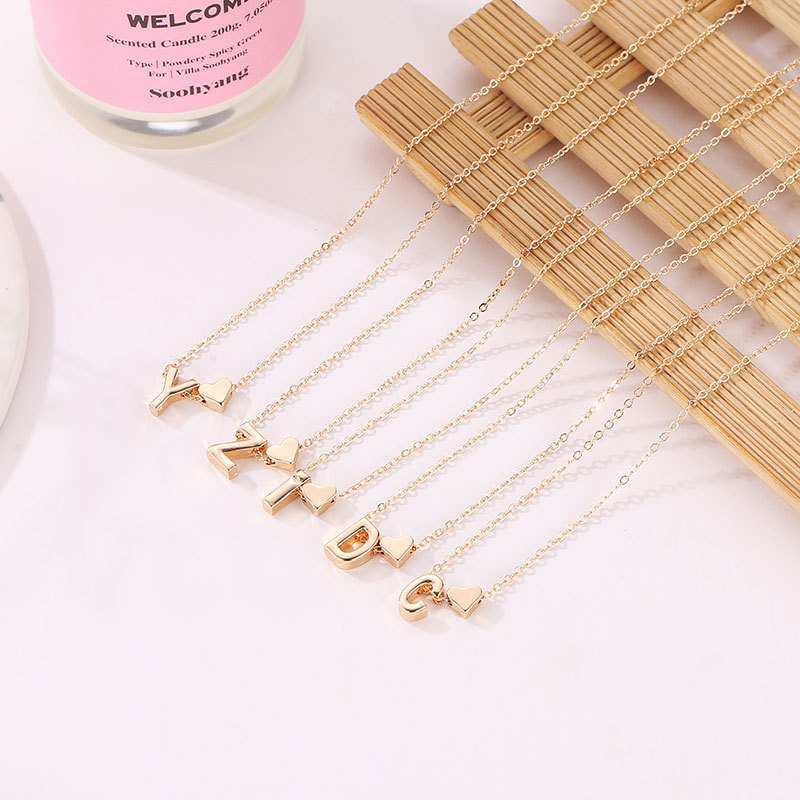 fashionable creative universal necklace with letters