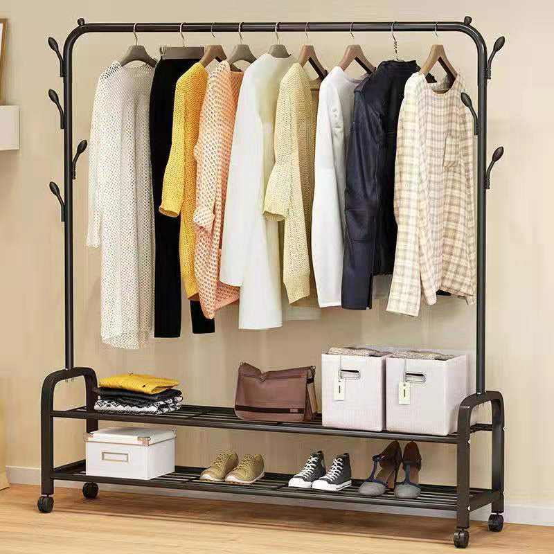 Drying Rack Floor Coat Rack Indoor Simple Floor Hanger Household Bedroom Hanger Simple Cool Clothes Rack
