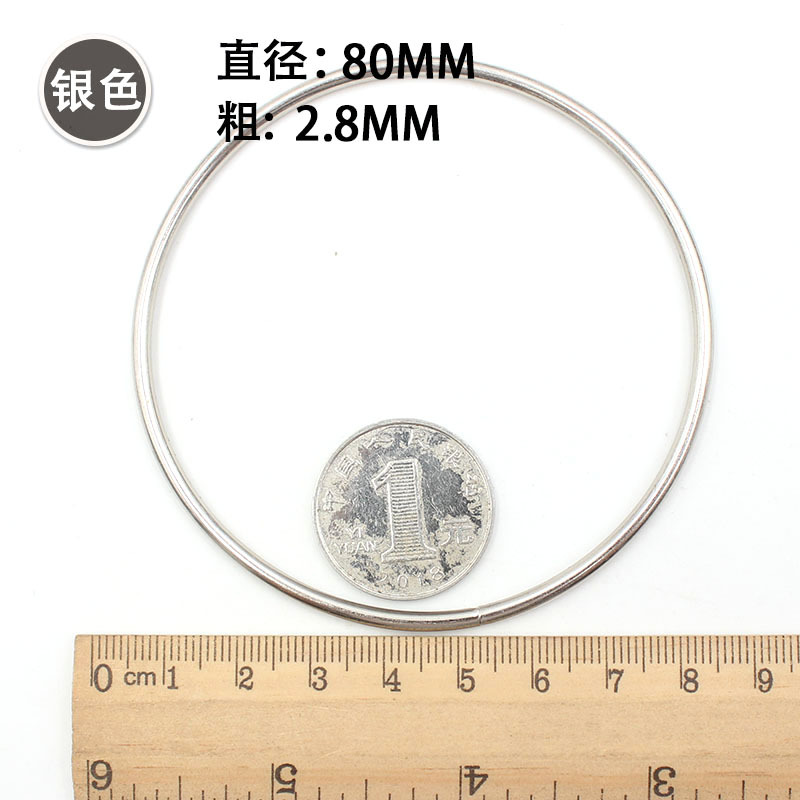 Accesorios de ropa hechos a mano DIY Dream Catcher material galvanoplastia plata oro hierro anillo círculo en stock