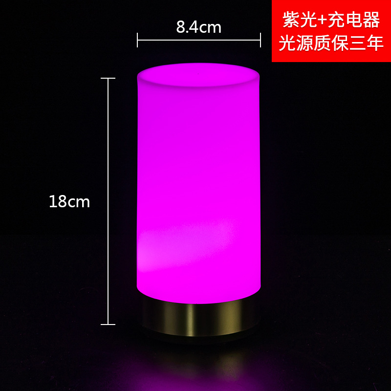 Bar lámpara de mesa LED recargable lámpara de barra resistente a la caída claro bar KTV restaurante lámpara de mesa decorativa vela creativa lámpara de mesa bar