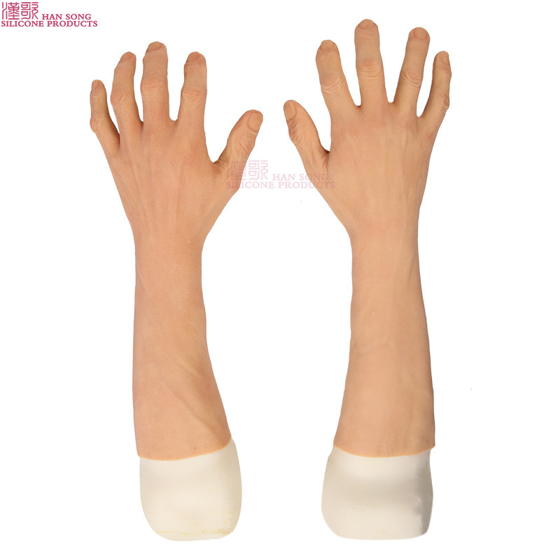 Hange Silicone Male Prosthesis for Post-Surgery Use, Silicone Hand Model, Silicone Glove Simulation Prosthesis